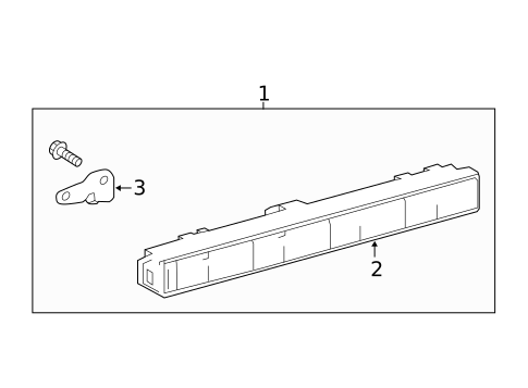 High Mounted Stop Lamp for 2017 Toyota Avalon #0