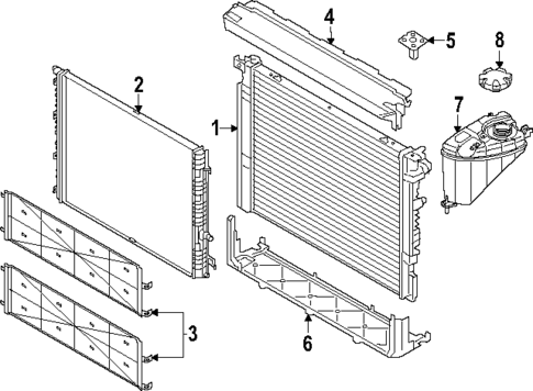 Radiator & Components for 2024 BMW 750e xDrive #2