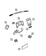 YD501SFAE - Electrical: Instrument Panel Bezel for Dodge: Caliber | Jeep: Compass, Patriot Image