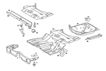 1236100110 - : Longitudinal Member for Mercedes-Benz: 220D, 230, 240D, 280, 280C, 280CE Image