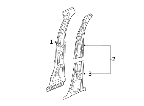 Center Pillar for 2024 Chevrolet Traverse Limited #0