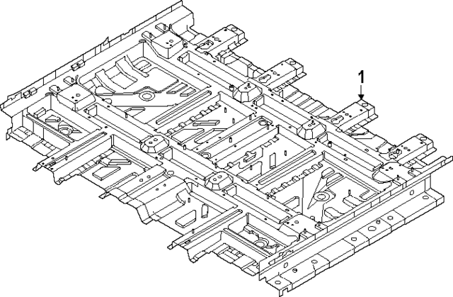 65100DO000 - : Front Floor Pan for Kia Image