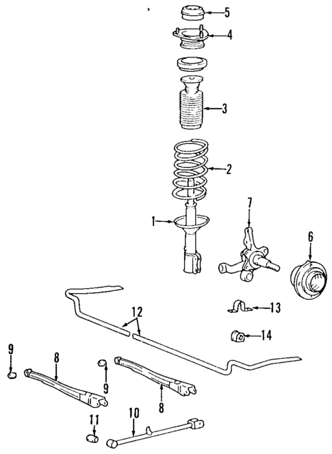 Rear Suspension for 2003 Hyundai Accent #1