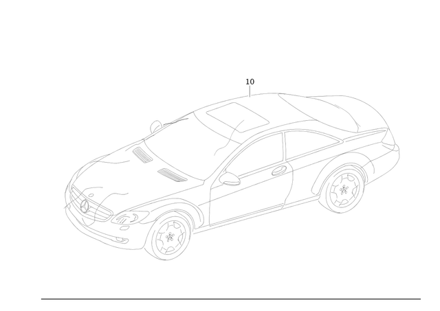 2168990086 - Tarpaulin: Covering Tarp for Mercedes-Benz: CL550, CL600, CL63 AMG, CL65 AMG Image