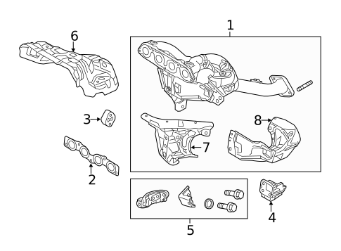 Exhaust Manifold for 2015 Mazda 3 #0