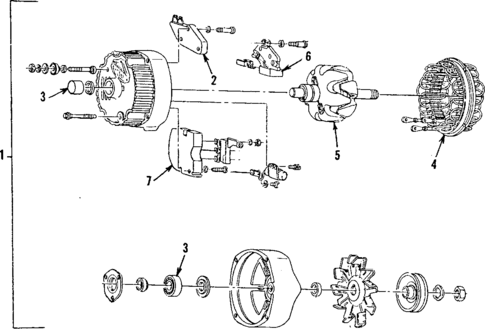 Alternator for 1984 Oldsmobile Firenza #0