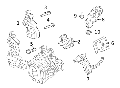 Engine & Trans Mounting for 2010 Dodge Ram 1500 #0