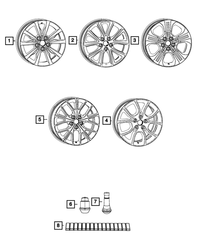 5154061AA - Wheels: Wheel Weight for Mopar Image image