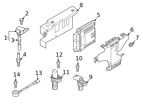 Ignition System for 2019 Volkswagen Tiguan #0