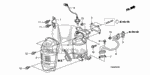 18720RNAA00 - Engine: BOLT, FLANGE (8X20) for Honda Image