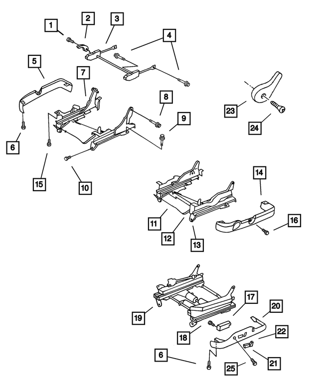 4761004 - Interior Trim: Seat Recliner Handle for Mopar Image image