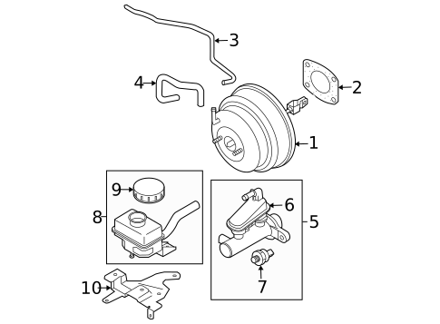 Master Cylinder - Components On Dash Panel for 2006 Nissan Murano #0