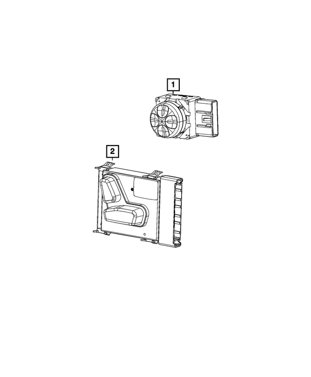 68516076AB - Electrical: Lumbar Control Switch, Left for Mopar Image