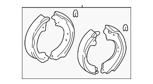 449542080 - Brakes: Brake Shoes for Toyota: RAV4 Image