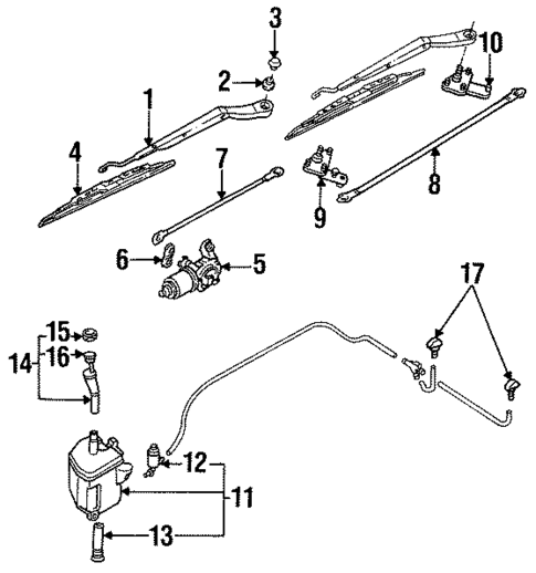 Wiper & Washer Components for 1991 INFINITI G20 #0