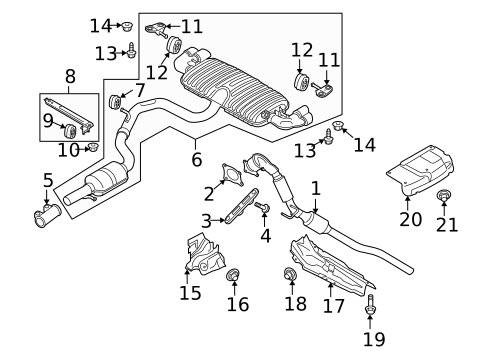 Catalytic Converter for 2009 Audi TTS Quattro #0