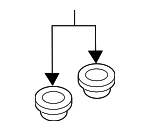 4M0611817 - Body: Reservoir Grommet for Audi: A3, A3 Quattro, A4, A4 allroad, A4 Quattro, A5 Quattro, A5 Sportback, A8 Quattro, Q3, Q7, Q8, R8, RS Q8, RS3, RS5, RS5 Sportback, RS6 Avant, RS7 Sportback, S3, S4, S5, S5 Sportback, S8, SQ7, SQ8, TT Quattro, TT RS Quattro, TTS Quattro Image