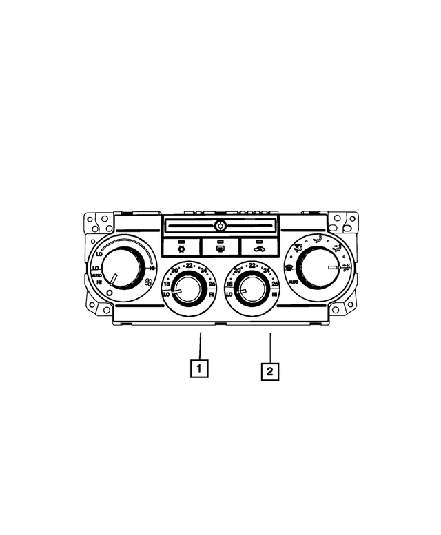 « 55111931AA – Electrical : Commande Automatique De Température Commande pour Mopar Image »