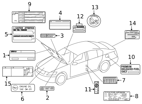Labels for 2017 Lexus IS200t #0