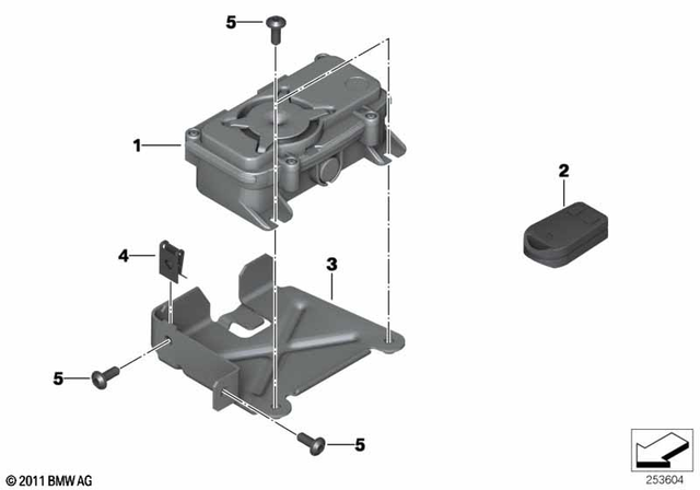 77538527136 - : Bracket F Alarm System Control Unit for BMW-Motorrad Image