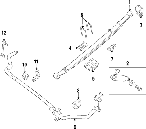 Rear Suspension for 2019 Nissan NV2500 #0