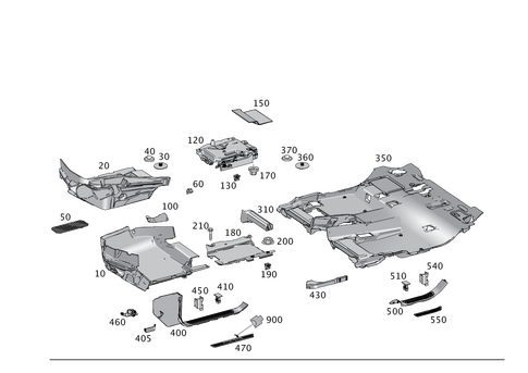 Front Wall Pillar Trim, Lining on Floor and Footrest for 2017 Mercedes-Benz GLE550e #0