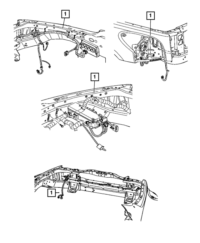 5148093AA - : Headlamp To Dash Wiring for Mopar Image