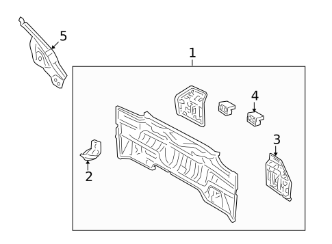 Rear Body for 2009 Pontiac Vibe #0