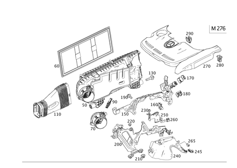 Air Intake, Gasoline Vehicles for 2001 Mercedes-Benz S500 #0