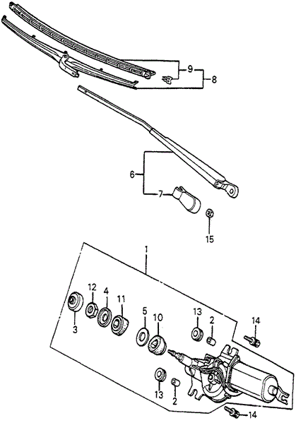 Rear Windshield Wiper for 1984 Honda Accord #0