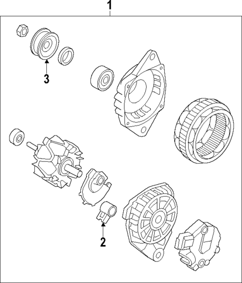 Alternator for 2013 Hyundai Elantra Coupe #1