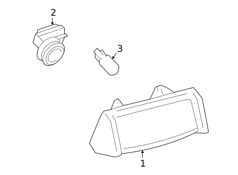 License Lamps for 2006 Lexus LS430 #0