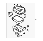 28110F2850 - Engine: Air Cleaner Assembly for Hyundai: Elantra, Elantra GT Image