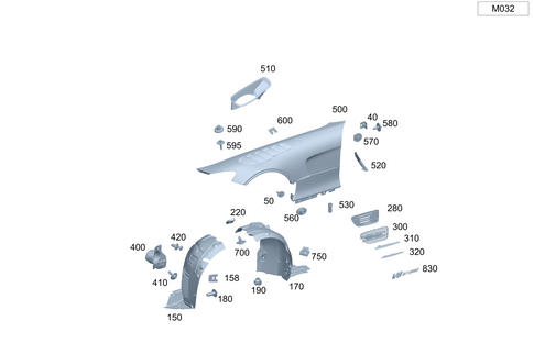 Front Fender for 2021 Mercedes-Benz AMG GT Black Series #0