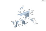 1906900202 - Attachment Parts: Trim, Wheel Arch for Mercedes-Benz Image