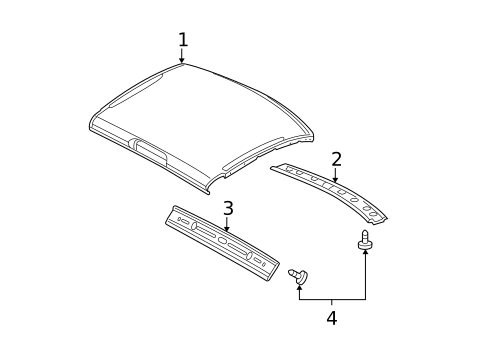Roof & Components for 2008 Dodge Ram 1500 #2