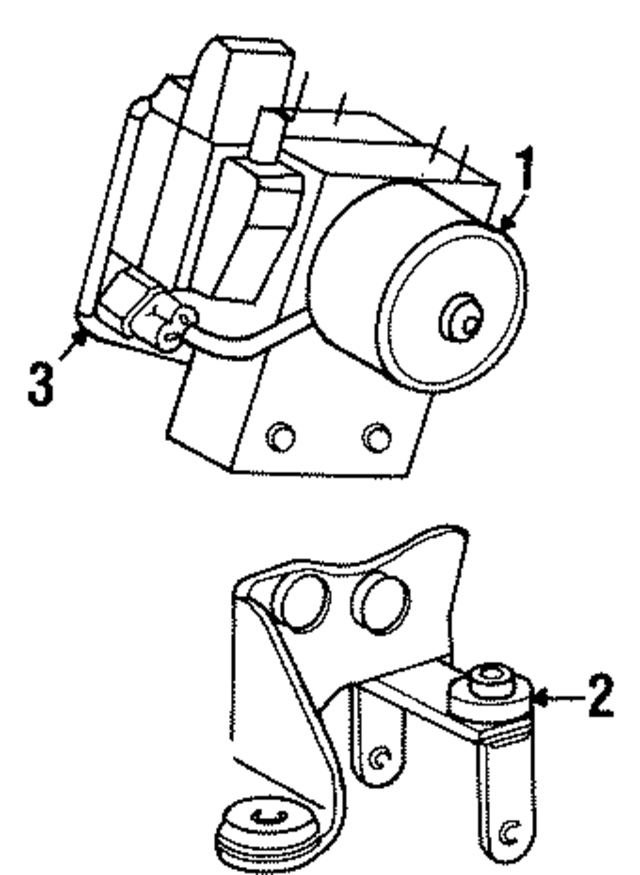 1W1Z2C304AA - Electrical: ABS Pump Assembly Mount Bracket for Ford Image
