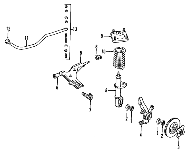 BRS70 - Brakes: Hub Seal for Ford: Aspire, Festiva | Mercury: Capri, Tracer Image