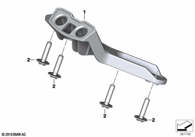 46638558380 - : Bracket F Instrument Cluster for BMW-Motorrad Image