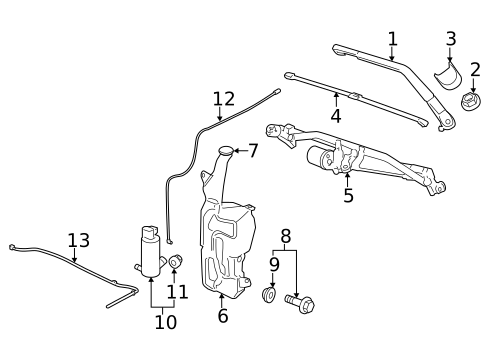 Wiper & Washer Components for 2014 GMC Sierra 2500 HD #0