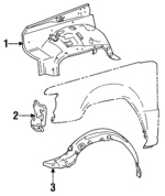 MB637137 - Body: Wheelhouse for Mitsubishi: Mighty Max Image