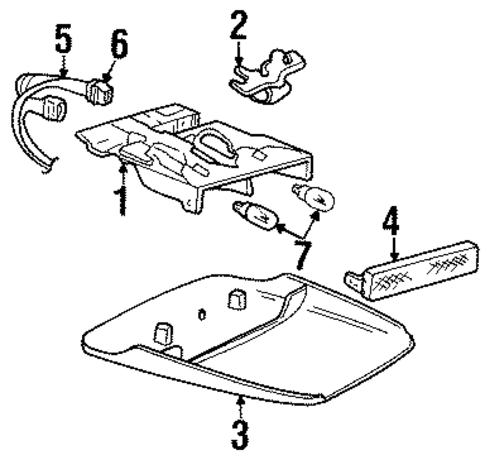 High Mounted Stop Lamp for 1997 Oldsmobile Achieva #0