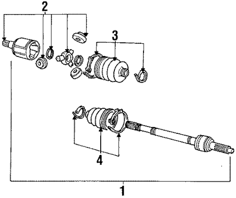 Drive Axles for 1989 Honda Accord #0