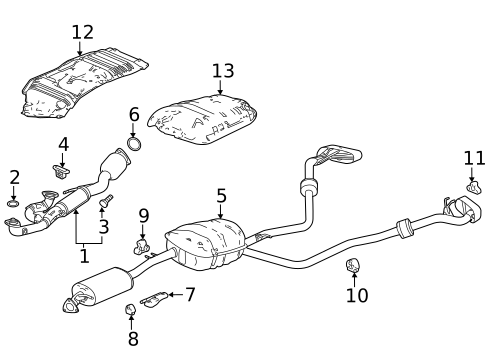 Exhaust Components for 2023 Acura MDX #0