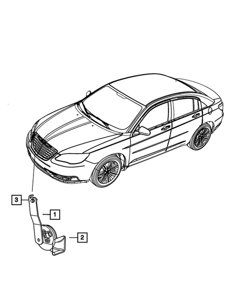Horns for 2014 Chrysler 200 #0