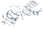 2238802600 - Bumper/Fender/Hood: Trim, Bumper for Mercedes-Benz: 350SD, S500, S63 AMG E Performance Image