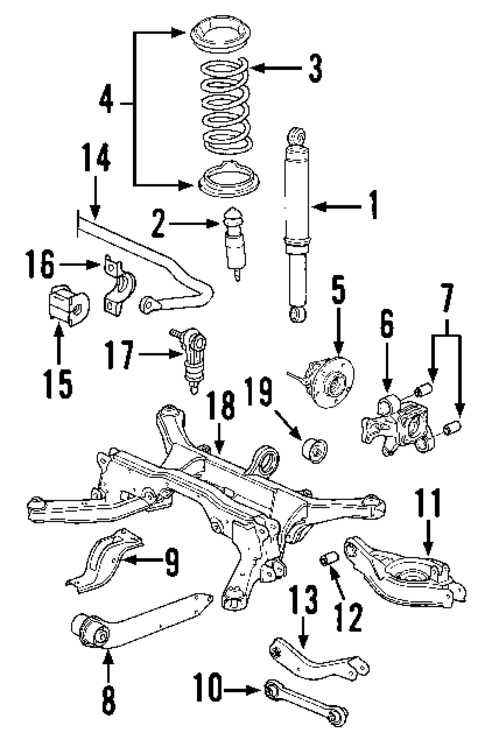 Rear Axle for 2007 Suzuki XL-7 #0