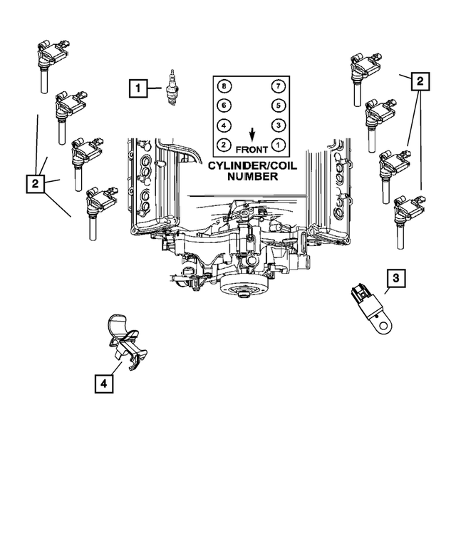 4801474AB - Electrical: Ignition Coil Bracket for Mopar Image