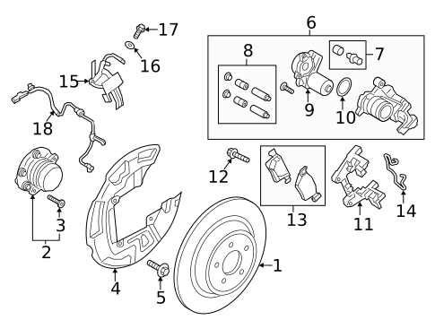 Brake Components for 2017 Lincoln Continental #2