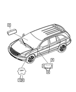 1JS88XDVAA - : Air Bag Module Cover for Chrysler: Pacifica Image